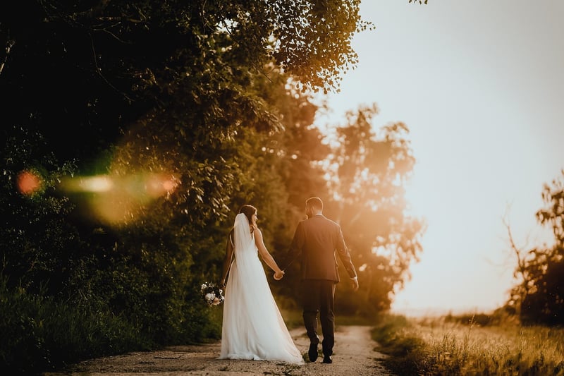 Beachfront Wedding Sunset